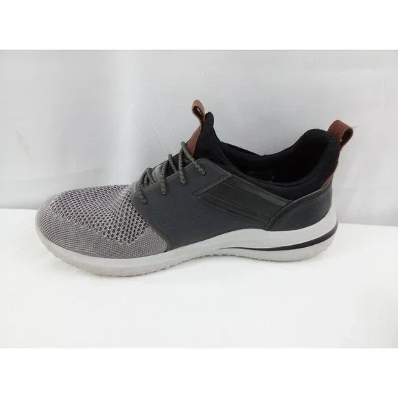 Skechers 3.0 Cicada Shoes Air-Cooled Memory Foam Gray Slip Ons Men’s Size 7.5 - Picture 7 of 11